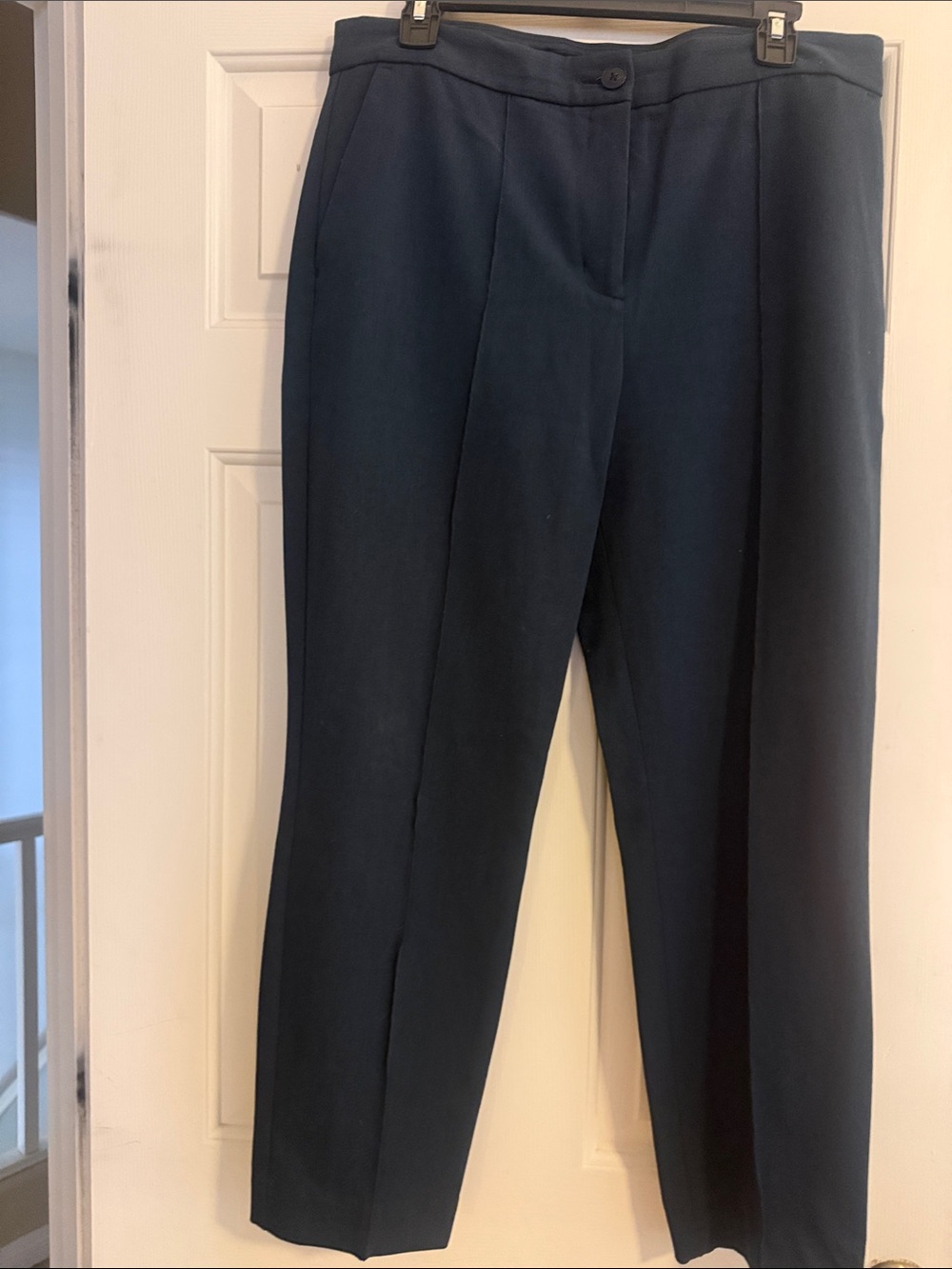 Express Women's Straight-Leg Dress Pants in Navy